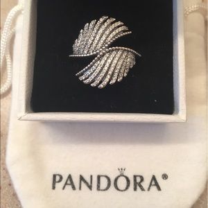 NEW Pandora Phoenix feather ring size 60